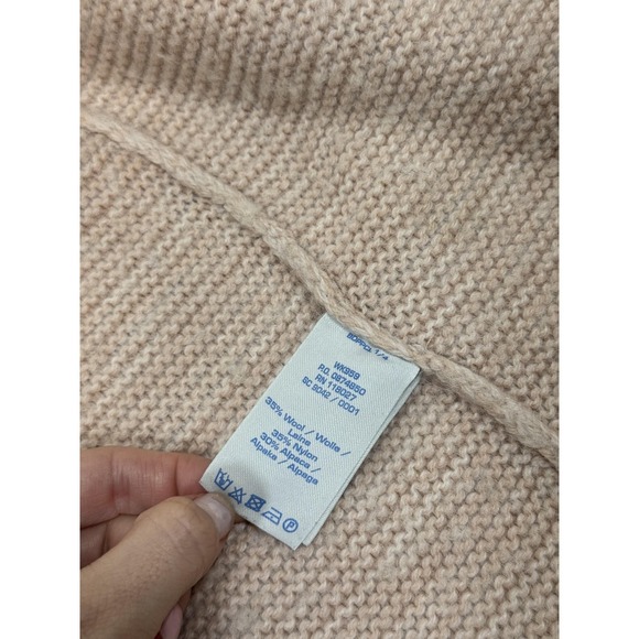 Boden Sweater Womens 4 Pink Wool Alpaca Blend Belted Barcelona Knit Cardigan - Picture 4 of 6